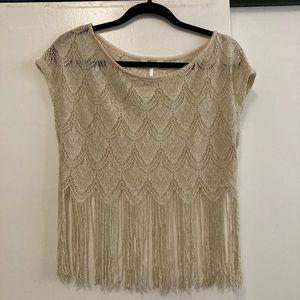 Kira Knit Top with Fringe